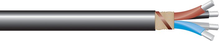 Image of AL 4-core waveform Cu sne cable